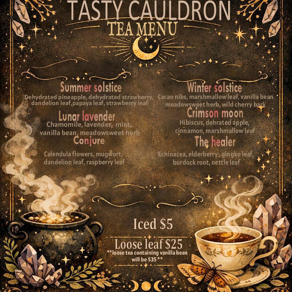 Tasty Cauldron New Tea Menu